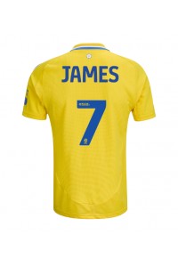 Leeds United Daniel James #7 Voetbaltruitje Uit tenue 2024-25 Korte Mouw